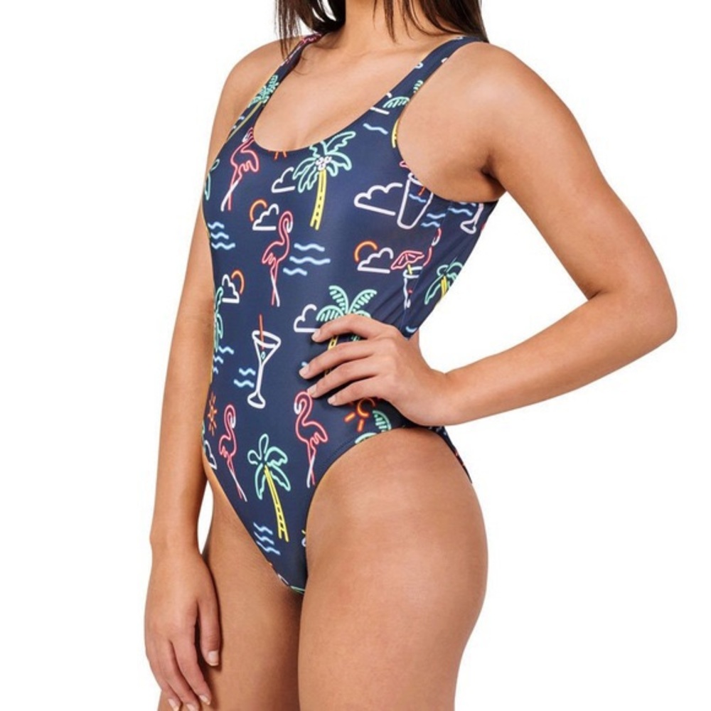 Chubbies The Electric Neon Lights One Piece SZ M
